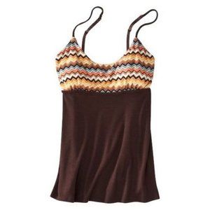 MISSONI for TARGET Camisole TOP Brown ZIGZAG Iconic SLEEPWEAR